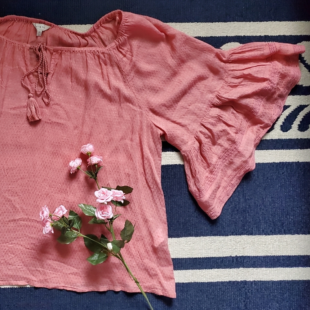 Lucky Brand Peasant Blouse